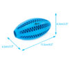 Chiwava 4.5″ Rubber Dental Rugby Ball Oval Rugbys for Medium Large Dogs Color Blue - 画像 (3)