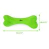 Chiwava 7.1" Rubber Bone Dental Dog Toy Solid Bones Teeth Cleaning for Medium Large Dogs Color Green - Image 3