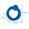 Chiwava 6.4″ Rubber Ring Dog Toy with Snack Bowl Training Fetch Toys for Large Dogs Color Blue - Imagen 2