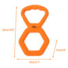 Chiwava 9.4″ Rubber Tug Dog Toy Ring Interactive Pull Toys for Medium Large Dogs Color Orange - Image 2