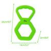 Chiwava 9.4″ Rubber Tug Dog Toy Ring Interactive Pull Toys for Medium Large Dogs Color Green - immagine 2