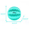 Chiwava 2 Pack 2.36" Rubber Teething Dog Toy Dental Balls Food Treat Feeder Chew Ball for Medium Dogs – Bild 3