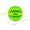 Chiwava 2 Pack 1.95" Rubber Teething Dog Toy Dental Balls Food Treat Feeder Chew Ball for Small Dogs - Imagen 2