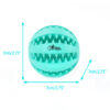 Chiwava 2 Pack 2.75" Rubber Teething Dog Toy Dental Balls Food Treat Feeder Chew Ball for Large Dogs - 图片 2