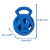 Chiwava 5.2″ Roller Dog Toy Puzzle Ball Tug Interactive Toys for Large Dogs Color Blue – Image 3