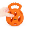Chiwava 5.2″ Roller Dog Toy Puzzle Ball Tug Interactive Toys for Large Dogs Color Orange – Image 5