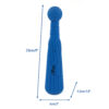 Chiwava 9.1″ Rubber Stick Dog Toy with Treat Dispenser Fetch Toys for Medium Large Dogs Color Blue - 图片 2
