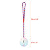 Chiwava 2 Pack 2.4" Rope Rubber Dog Toys,Training Ball on Rope, Tug Fetch Ball for Small Medium Dog - Image 3