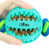 Chiwava 2.8" Rope Rubber Dog Toys,Dental Ball on Rope, Tug Fetch Ball for Medium Dog Mint Green – Bild 6