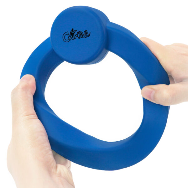 Chiwava 6.4″ Rubber Ring Dog Toy with Snack Bowl Training Fetch Toys for Large Dogs Color Blue - Image 4
