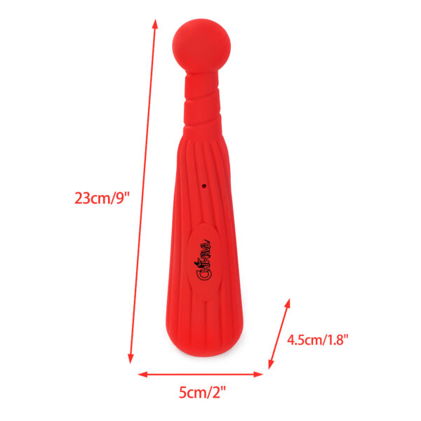 Chiwava 9.1″ Rubber Stick Dog Toy with Treat Dispenser Fetch Toys for Medium Large Dogs Color Red - 画像 (3)