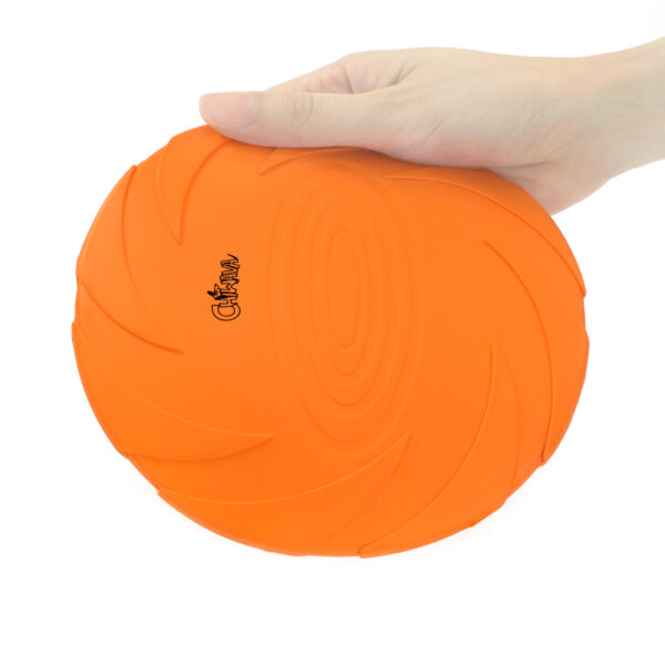 Chiwava 2 Pack 7.1" Rubber Dog Flying Disc,Fetch Toy for Dogs Outdoor Play for Medium Dogs - Image 5
