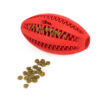 Chiwava 4.5″ Rubber Dental Rugby Ball Oval Rugbys for Medium Large Dogs Color Red - Image 4