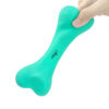 Chiwava 7.1″ Rubber Bone Dental Dog Toy Solid Bones Teeth Cleaning for Medium Large Dogs Mint Green - 图片 5