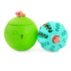 Chiwava 2 Pack Rubber Dog Toy Dental Balls with Snack Treat Ball Sets for Large Dogs - 图片 2