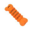 Chiwava 6.7″ Rubber Bone Dental Dog Toy Stick Bones Teeth Cleaning for Medium Large Dogs Color Orange – Image 4