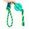 Chiwava 2.8" Rope Rubber Dog Toys,Dental Ball on Rope, Tug Fetch Ball for Medium Dog Mint Green – Bild 4