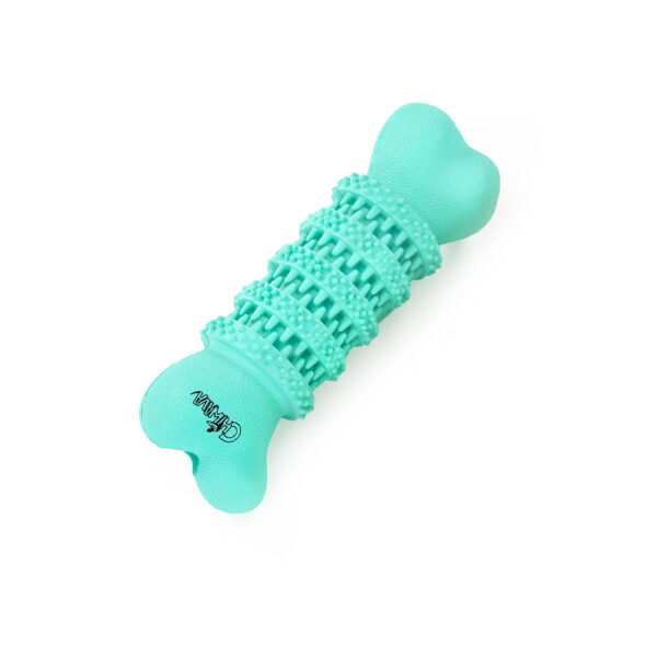 Chiwava 2 Pack 5.1″ Rubber Bone Dental Dog Toy Stick Bones Teeth Cleaning for Small Dogs Assorted Color - Image 5