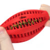 Chiwava 4.5″ Rubber Dental Rugby Ball Oval Rugbys for Medium Large Dogs Color Red - Image 6