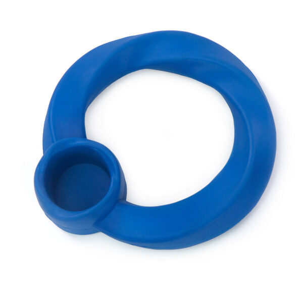 Chiwava 6.4″ Rubber Ring Dog Toy with Snack Bowl Training Fetch Toys for Large Dogs Color Blue - Image 5