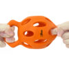 Chiwava 5.2″ Roller Dog Toy Puzzle Ball Tug Interactive Toys for Large Dogs Color Orange – Image 4