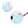 Chiwava 2 Pack 2.4" Rope Rubber Dog Toys,Training Ball on Rope, Tug Fetch Ball for Small Medium Dog - Image 2