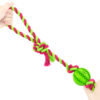 Chiwava 2 Pack 2″ Rope Rubber Dog Toys,Dental Ball on Rope, Tug Fetch Ball for Small Dog Assorted Color – Bild 4