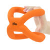 Chiwava 9.4″ Rubber Tug Dog Toy Ring Interactive Pull Toys for Medium Large Dogs Color Orange - Image 6
