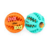 Chiwava 2 Pack 2.75" Rubber Teething Dog Toy Dental Balls Food Treat Feeder Chew Ball for Large Dogs - 图片 6