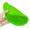 Chiwava 8.7" Rubber Dog Flying Disc,Fetch Toy for Dogs Outdoor Play for Large Dogs Green Color - Imagen 4