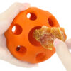 Chiwava 5.2″ Roller Dog Toy Puzzle Ball Tug Interactive Toys for Large Dogs Color Orange – Image 7