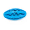 Chiwava 4.5″ Rubber Dental Rugby Ball Oval Rugbys for Medium Large Dogs Color Blue