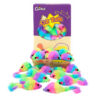 Chiwava 36PCS 1.8" Rainbow Color Furry Cat Toy Mice with Rattle Kitten Mouse Interactive Play - Imagen 2