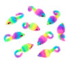 Chiwava 36PCS 1.8" Rainbow Color Furry Cat Toy Mice with Rattle Kitten Mouse Interactive Play - Imagen 9