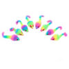 Chiwava 36PCS 1.8" Rainbow Color Furry Cat Toy Mice with Rattle Kitten Mouse Interactive Play - Imagen 7