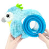 Chiwava 2 in 1 Interactive Squeaky Crinkle Plush Dog Toy Bird with Slow Feeder Bowl for Small Medium Dogs - immagine 7