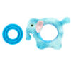 Chiwava 2 in 1 Interactive Squeaky Crinkle Plush Dog Toy Elephant with Slow Food Bowl for Small Medium Dogs – Bild 12