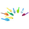 Chiwava 27PCS Striped  Shaggy Cat Toy Mice with Rattle Assorted Small Mouse Interactive Play for Indoor Cats Mix Color - Image 6