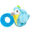 Chiwava 2 in 1 Interactive Squeaky Crinkle Plush Dog Toy Bird with Slow Feeder Bowl for Small Medium Dogs - immagine 5