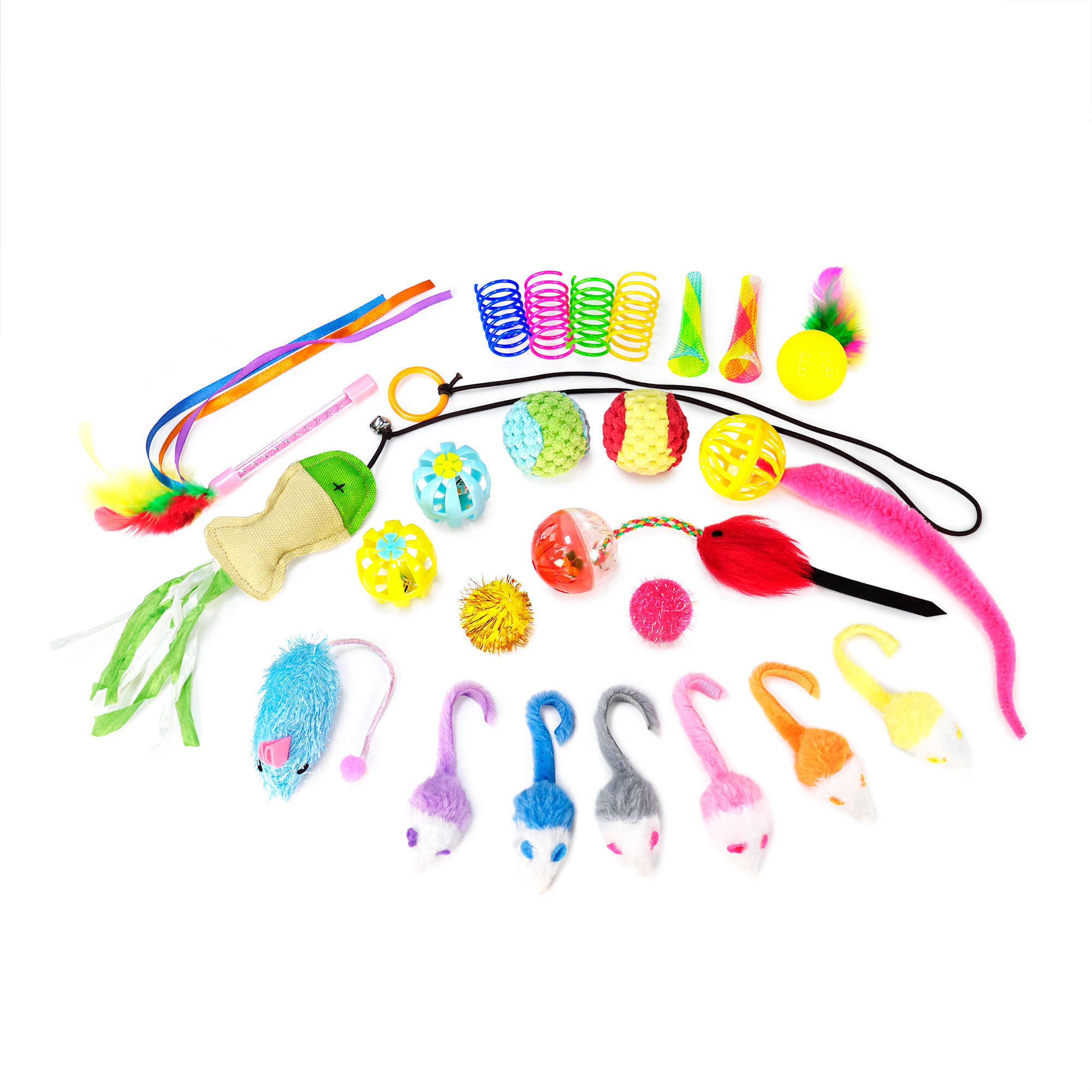 CHIWAVA 24PCS Interactive Cat Toy Set Indoor Kitten Toys Box Variety Pack - 画像 (8)