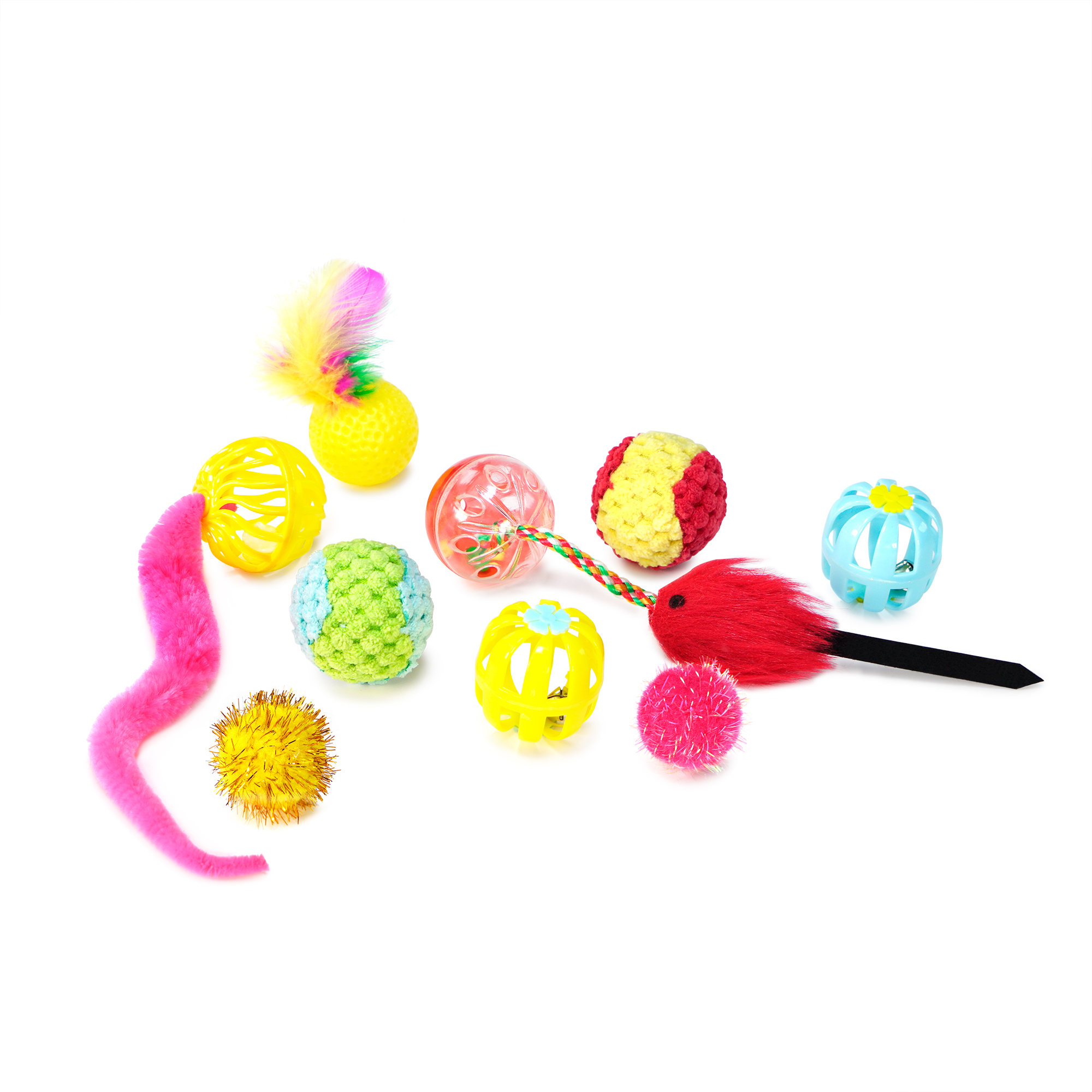CHIWAVA 24PCS Interactive Cat Toy Set Indoor Kitten Toys Box Variety Pack - 画像 (10)